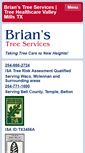 Mobile Screenshot of brianstreeservicestexas.com